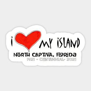 North Captiva Centennial T-shirts Sticker